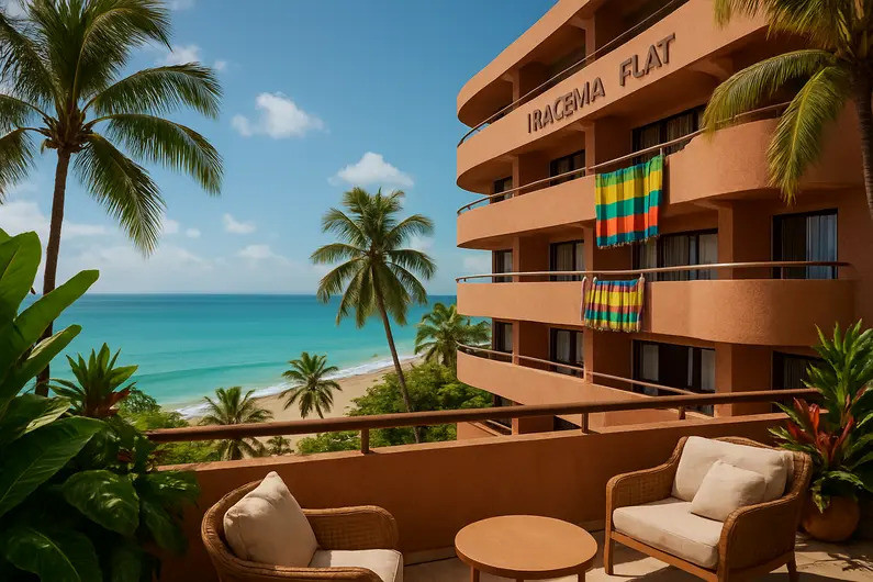 Descubra o Iracema Flat Vista Total Mar